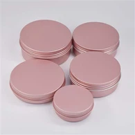 Qopqoqli 20ml oltin pushti moslashtirilgan bosma alyuminiy konteyner