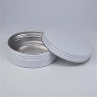 52 * 22 o'lchamli 40 ml oq moslashtirilgan bosma alyuminiy idish qopqoqli