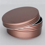 Zavodning ulgurji alyuminiy bankalari 60ml, 60gm, 2oz qora alyuminiy sham qutilari vintli qopqoqli 68x25mm asboblar qutisi choy qutisi